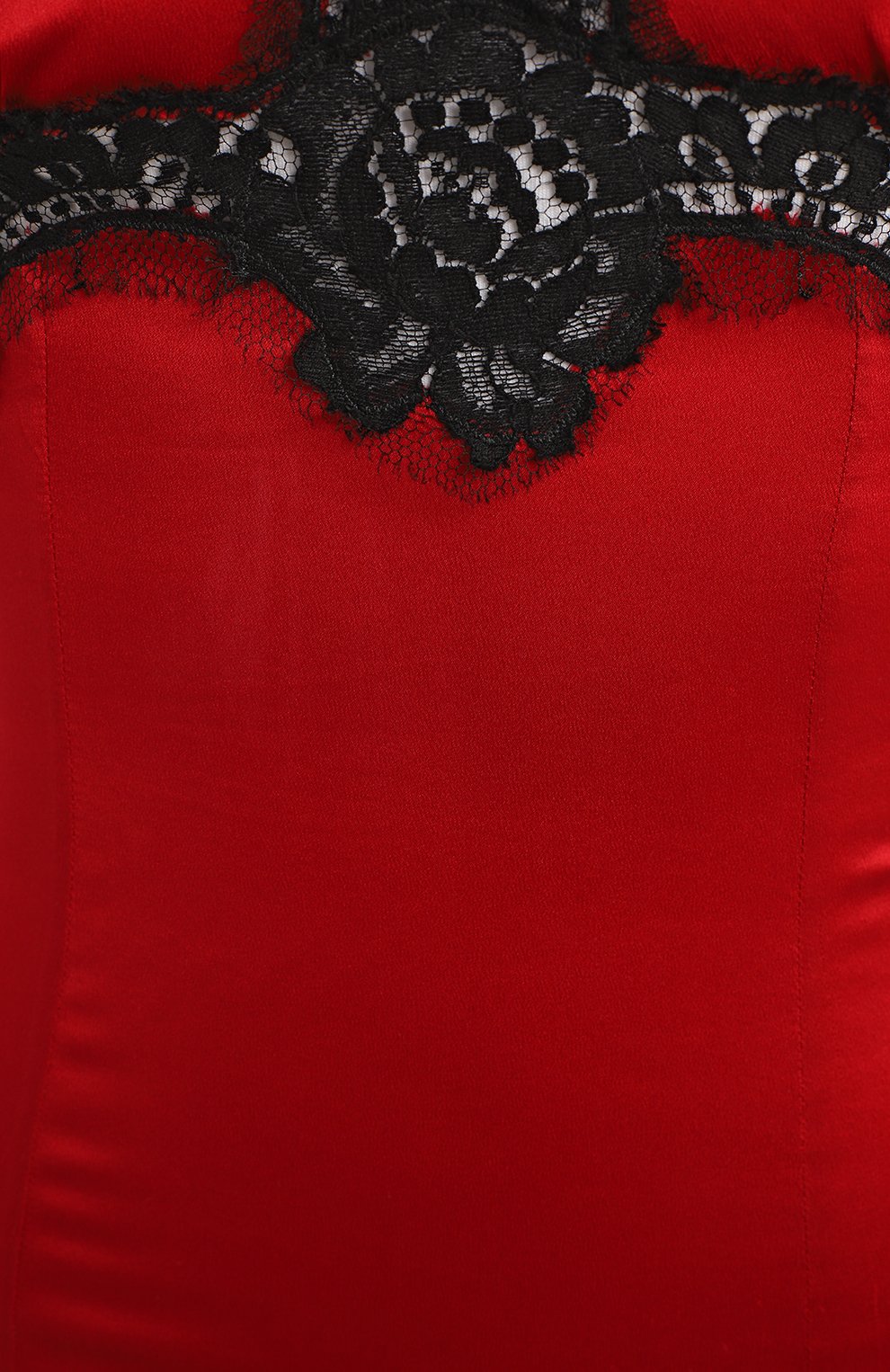 Топ из шелка и хлопка | Dolce & Gabbana | Красный - 3