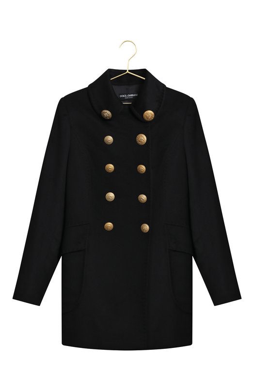 Шерстяное пальто | Dolce & Gabbana | Чёрный - 1