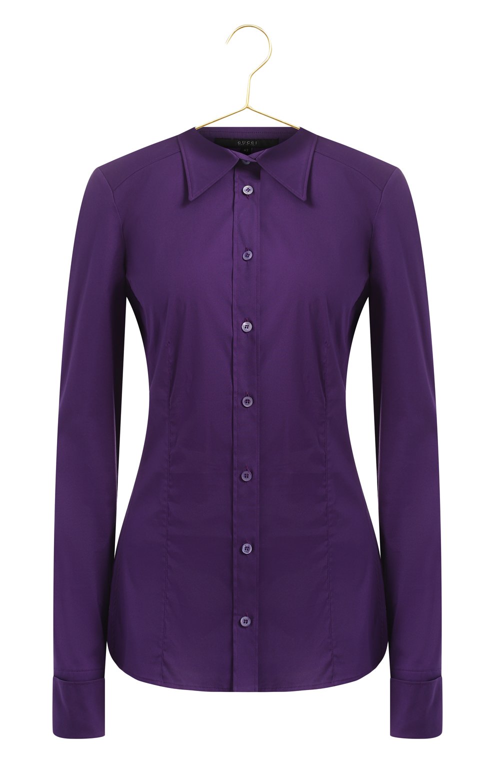 Хлопковая блузка | Gucci | Фиолетовый - 1