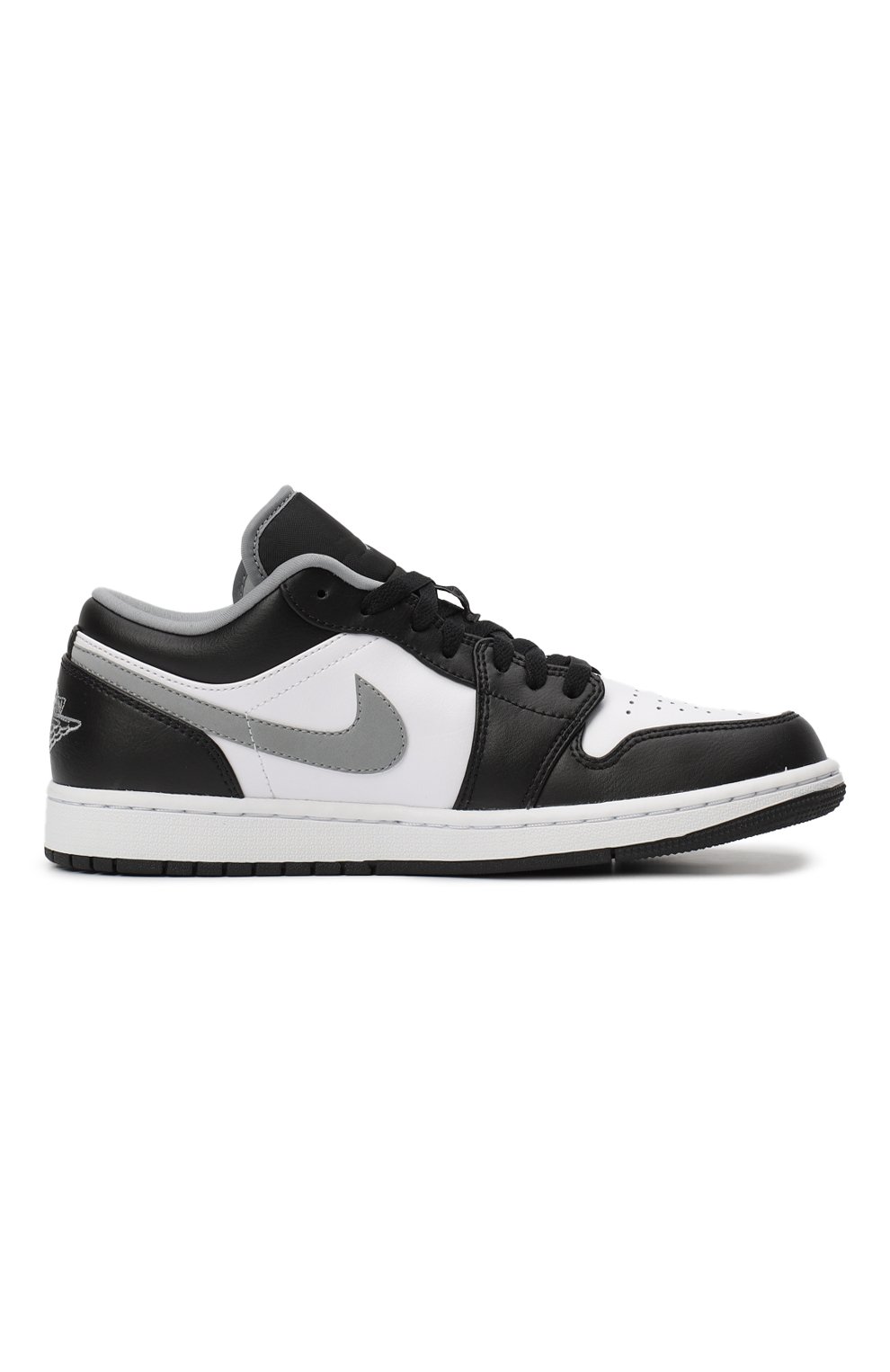 Кеды Air Jordan 1 Low Black White Grey | Nike | Чёрно-белый - 5