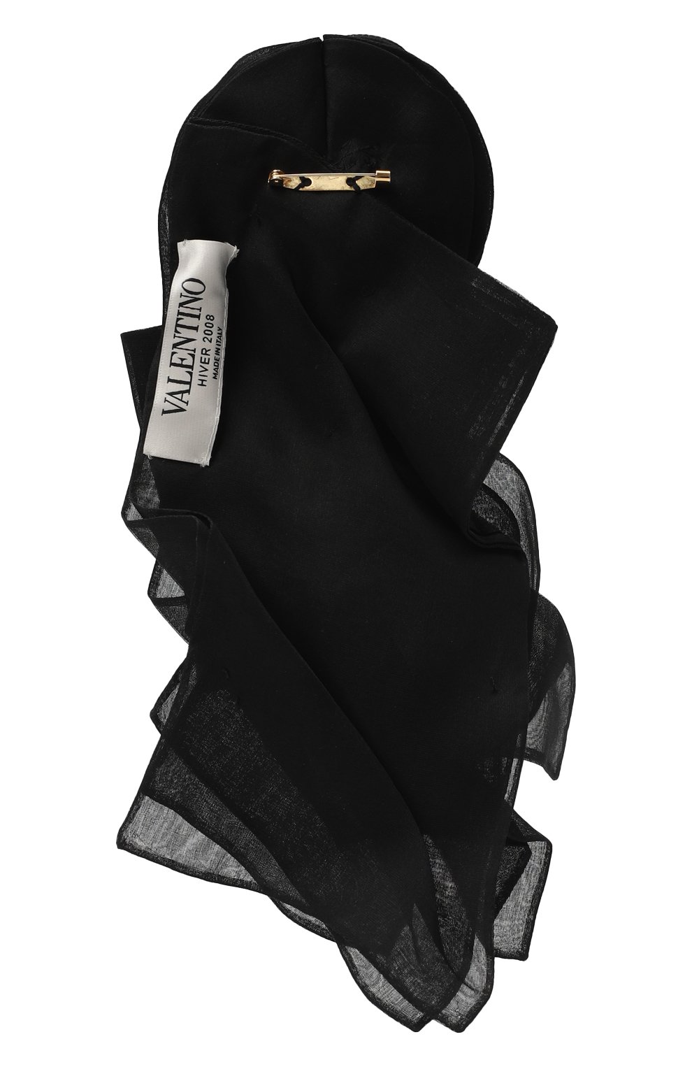 Шелковая брошь Valentino, цвет Чёрный купить на ресейл-платформе TSUM ...