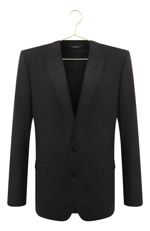 Пиджак из шерсти и шелка | Dolce & Gabbana | Чёрный - 1