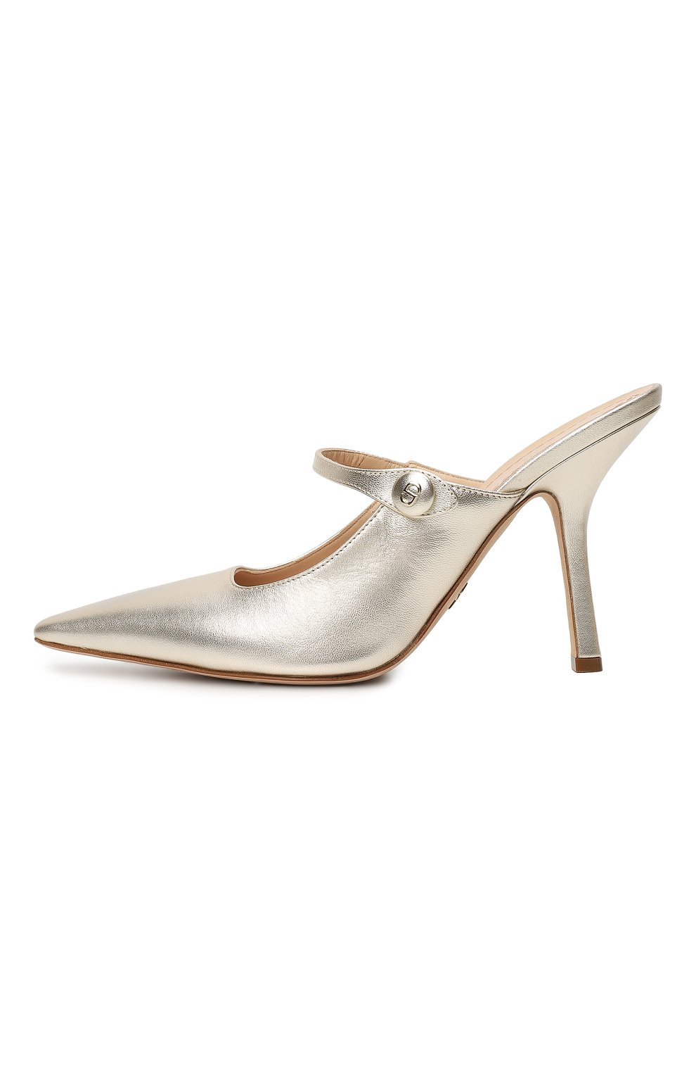 Кожаные туфли | Dior | Золотой - 4