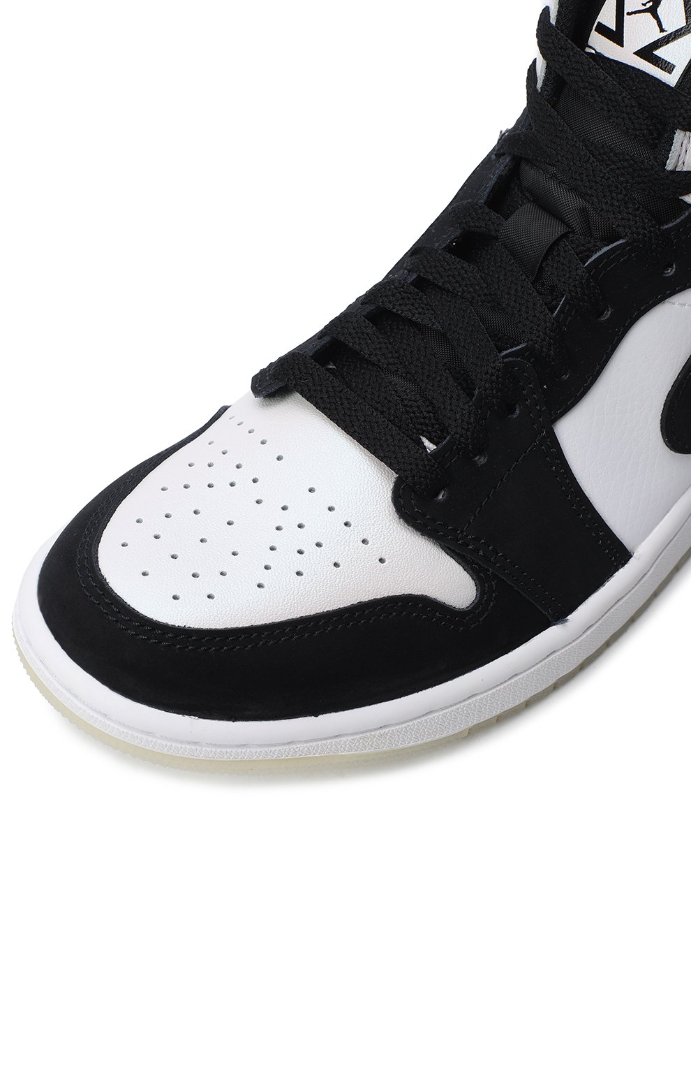 Кеды Air Jordan 1 Mid Split Black White | Nike | Чёрно-белый - 8
