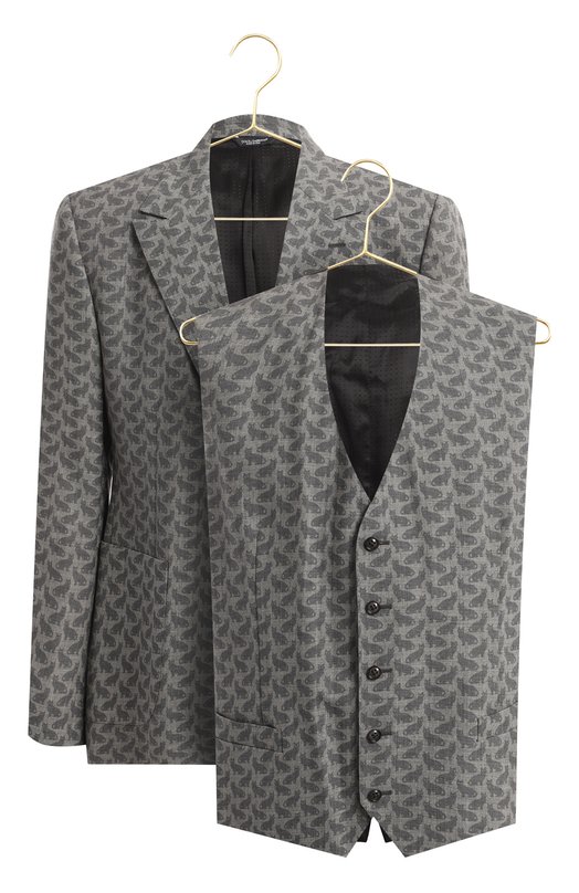 Комплект из пиджака и жилета | Dolce & Gabbana | Серый - 1