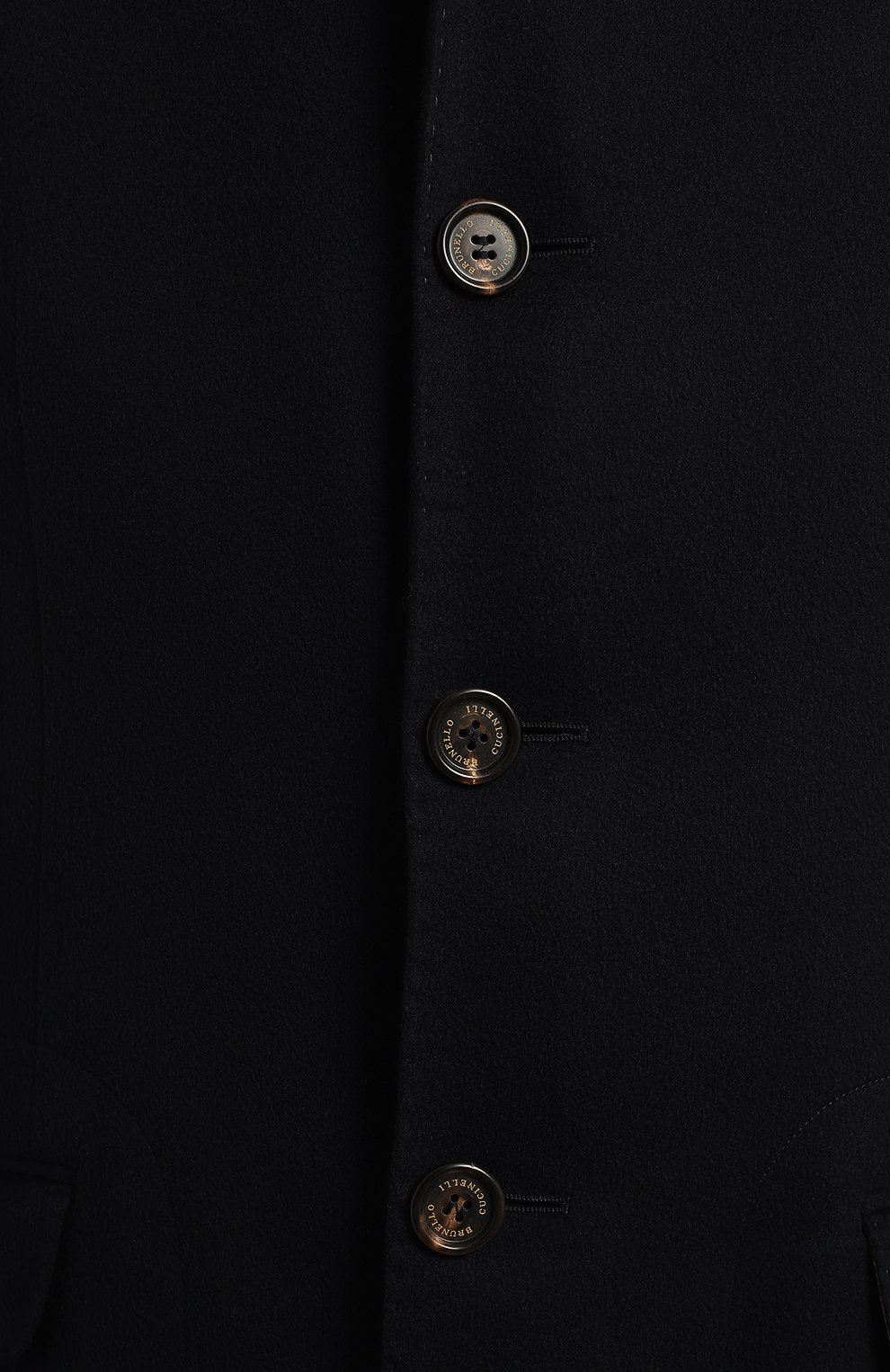 Кашемировое пальто | Brunello Cucinelli | Синий - 3
