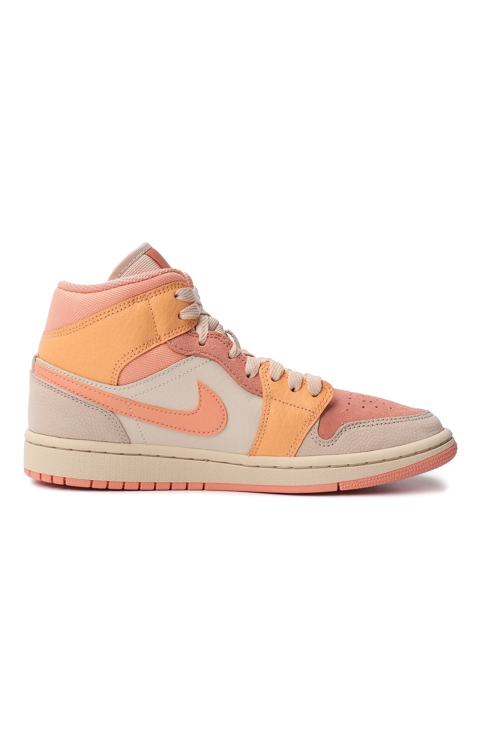 Кеды Air Jordan 1 Mid Apricot Orange | Nike | Жёлтый - 5