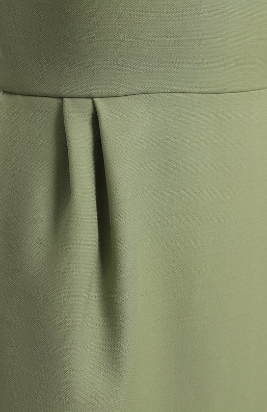 Платье из шерсти и шелка | Valentino | Зелёный - 3