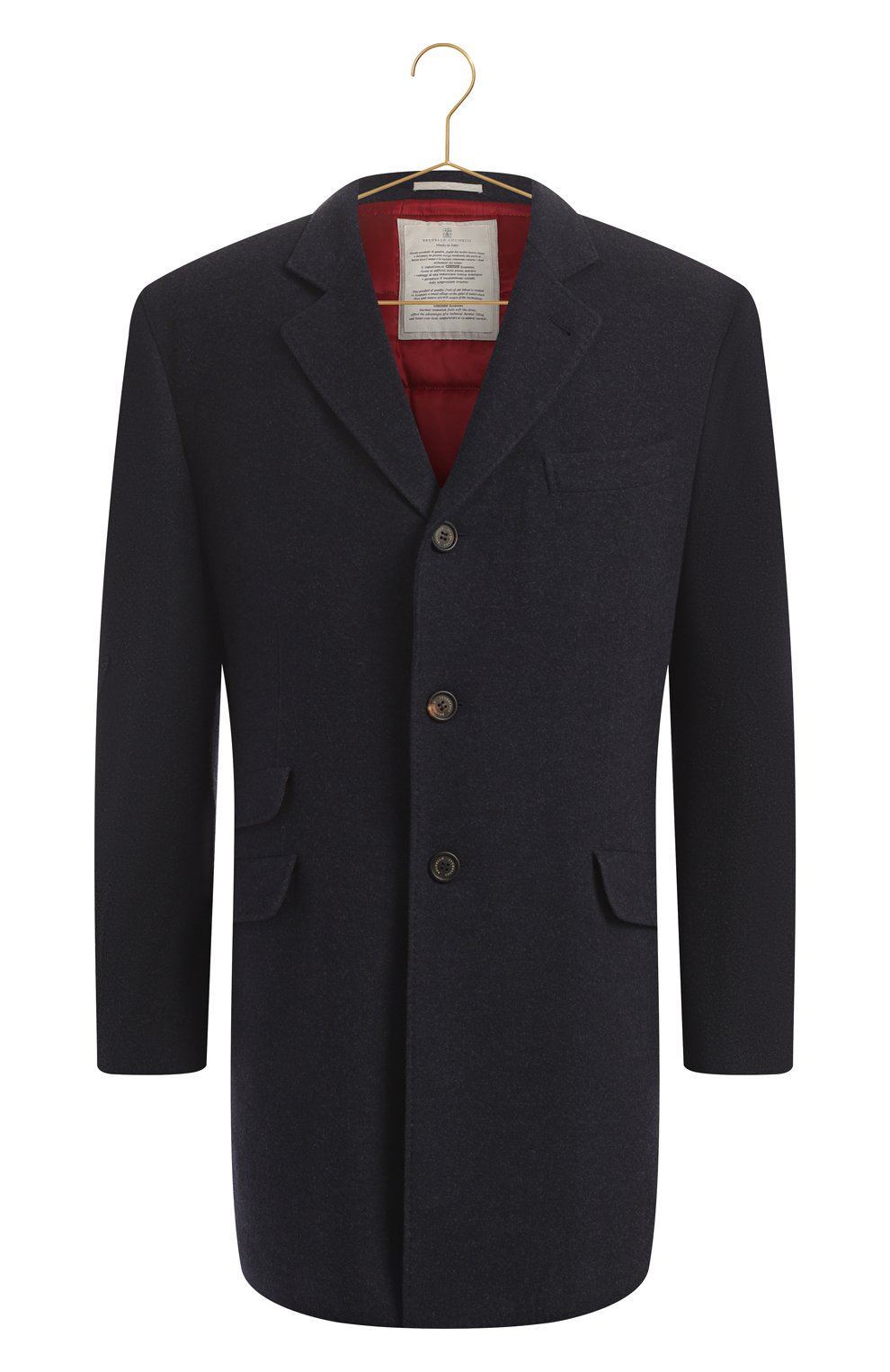 Пальто из шерсти и кашемира | Brunello Cucinelli | Синий - 1