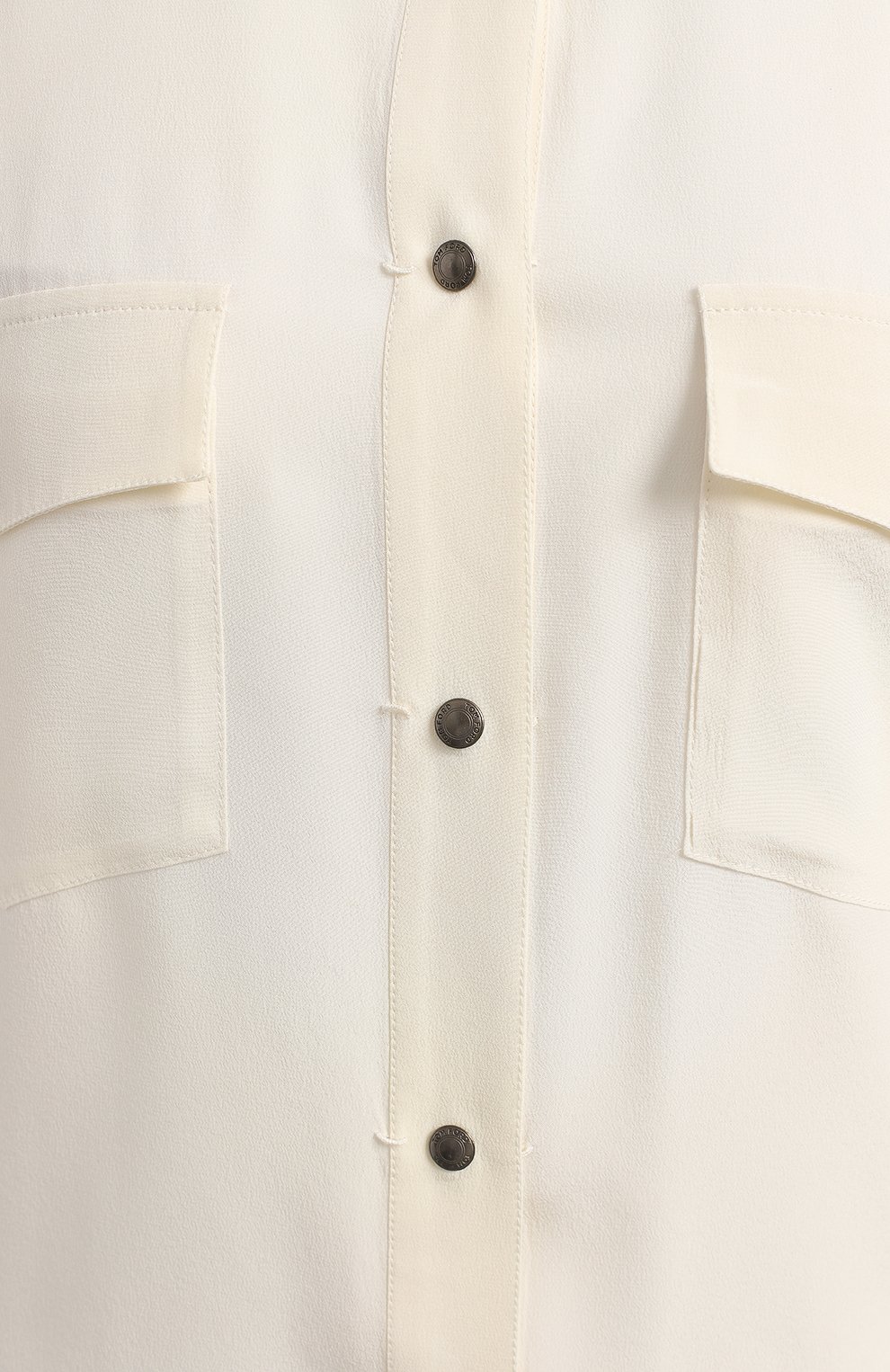 Шелковая блузка | Tom Ford | Кремовый - 3