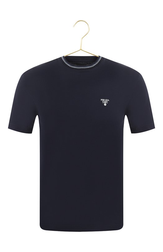 Хлопковая футболка | Prada | Синий - 1