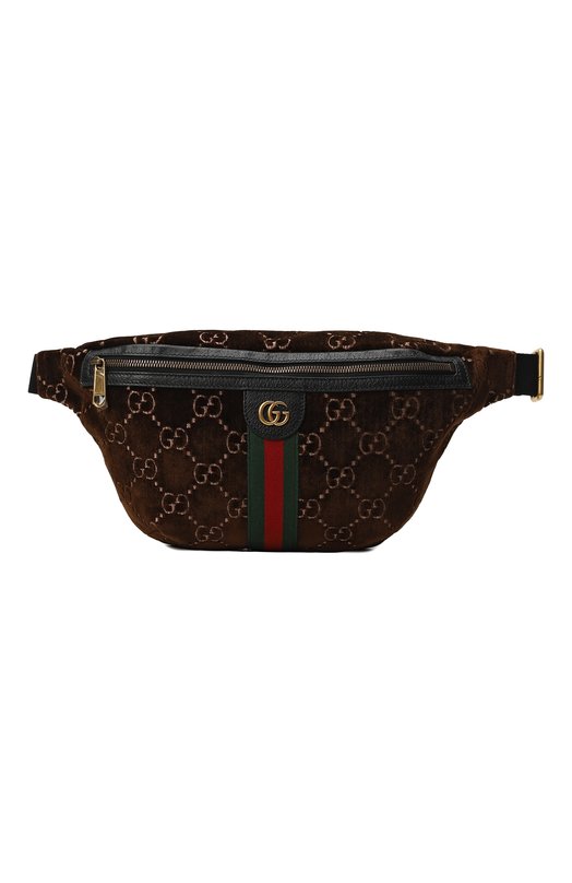 Поясная сумка GG Velvet | Gucci | Коричневый - 1