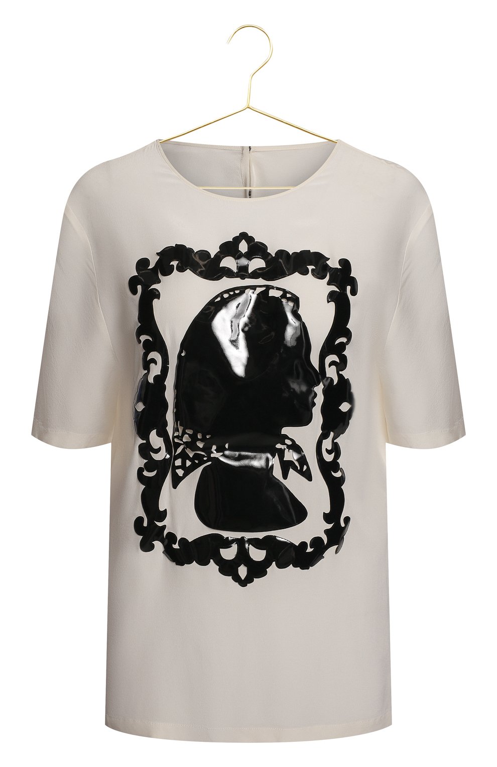 Шелковый топ | Dolce & Gabbana | Чёрно-белый - 1