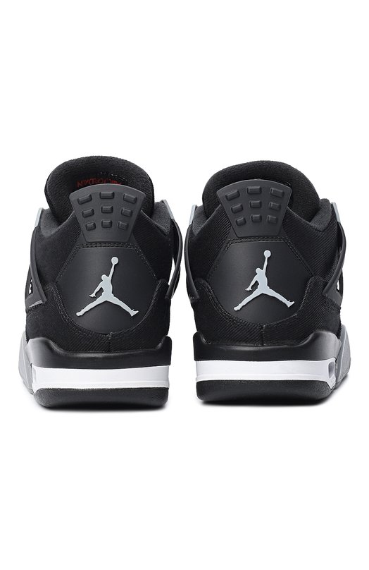 Кроссовки Air Jordan 4 Retro SE GS "Black Canvas" | Nike | Чёрный - 3