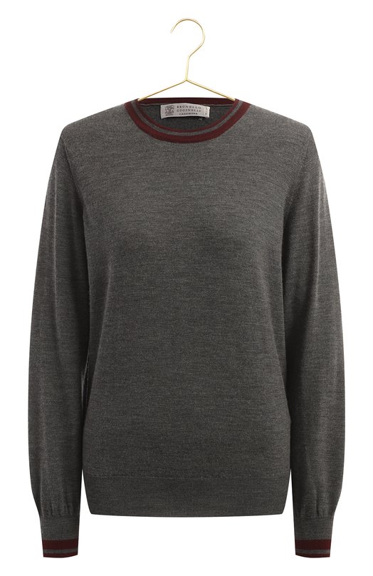 Пуловер из шерсти и кашемира | Brunello Cucinelli | Серый - 1