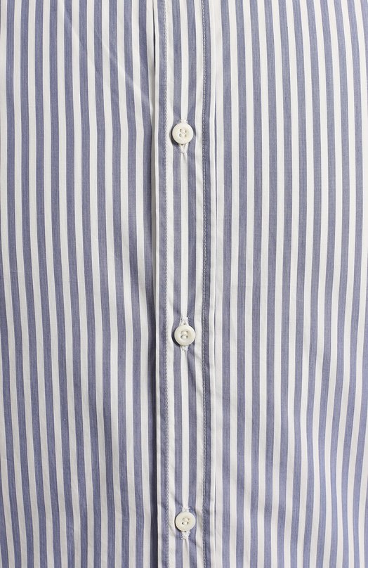 Хлопковая рубашка | Brunello Cucinelli | Синий - 3