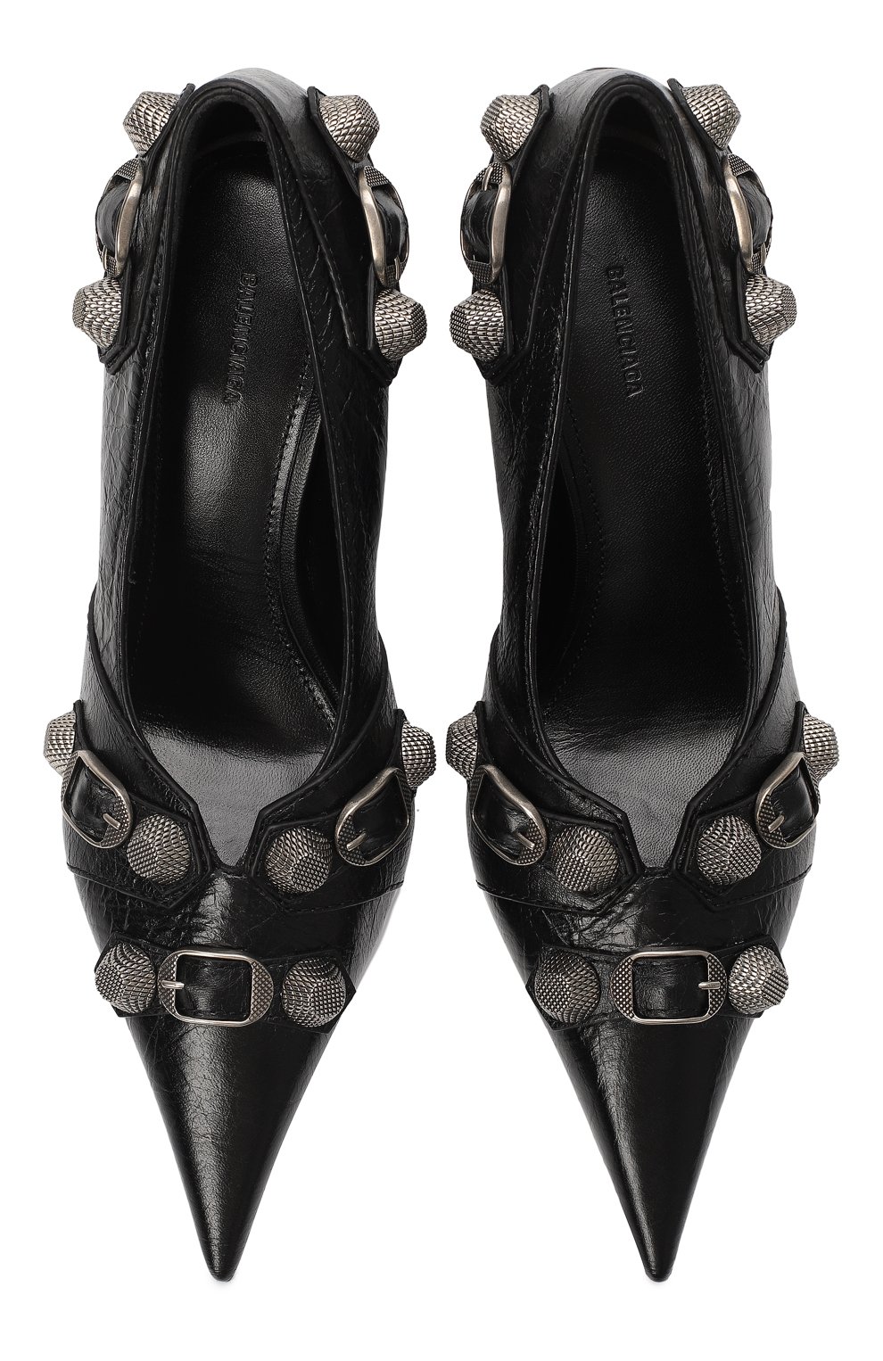 Кожаные туфли Cagole 90 | Balenciaga | Чёрный - 2