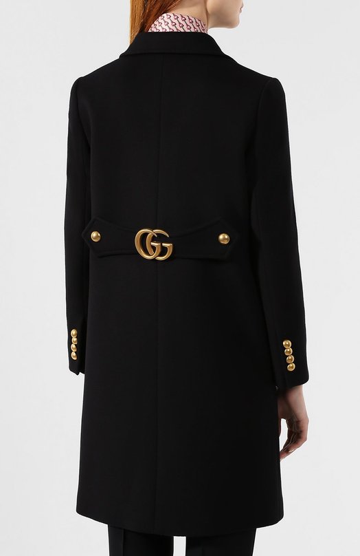 Шерстяное пальто | Gucci | Чёрный - 6