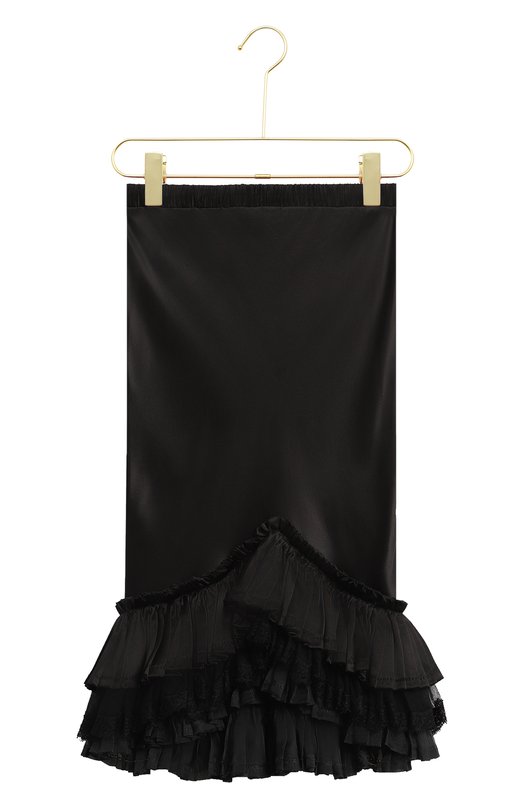 Шелковая юбка | Roberto Cavalli | Чёрный - 1