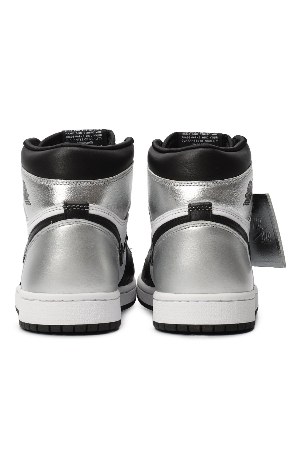 Кеды Air Jordan 1 Retro High Silver Toe | Nike | Разноцветный - 3