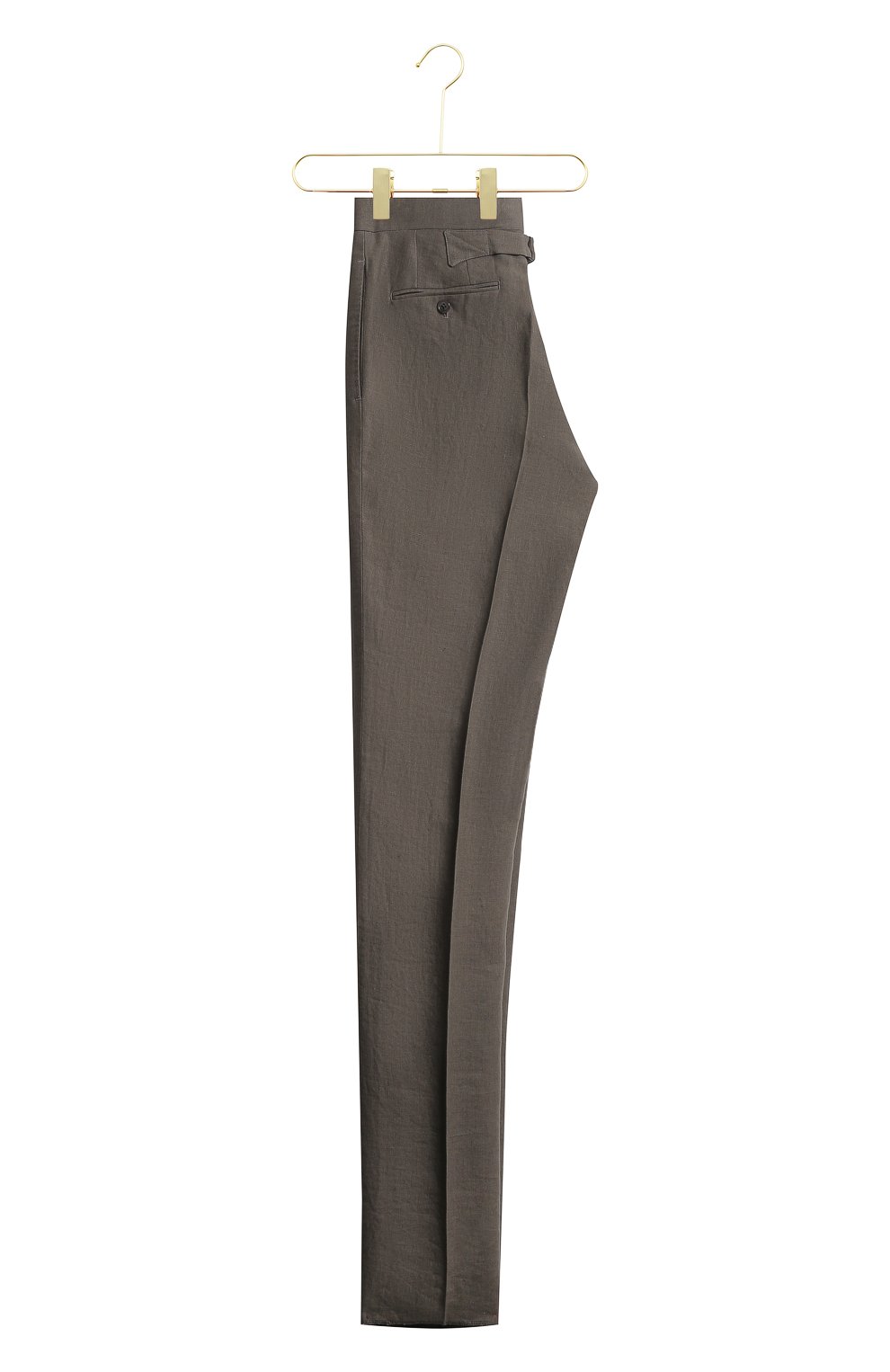 Льняные брюки | Thom Browne | Серый - 2