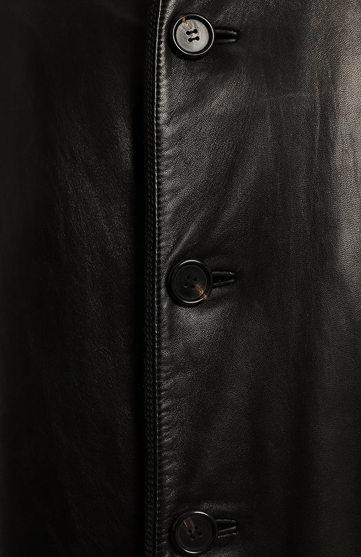 Кожаное пальто | Stefano Ricci | Чёрный - 3