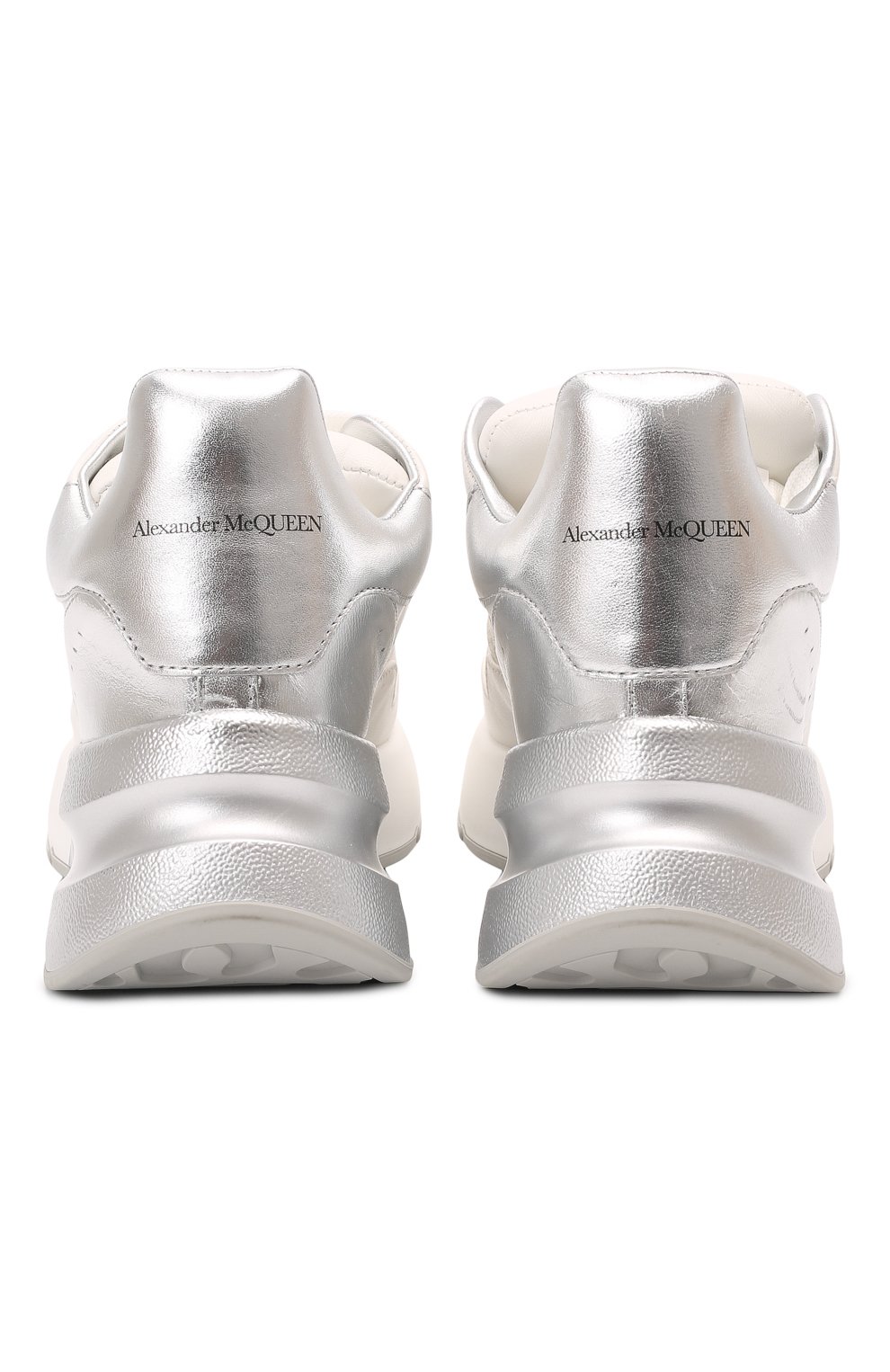 Кожаные кроссовки | Alexander McQueen | Белый - 3