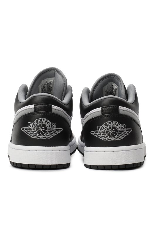 Кеды Air Jordan 1 Low Black White Grey | Nike | Чёрно-белый - 3