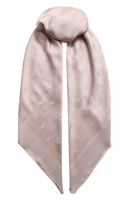 Платок из шелка и вискозы | Dior | Розовый - 1