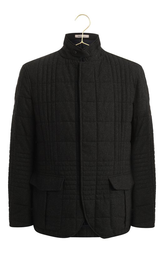 Утепленная куртка | Armani Collezioni | Серый - 1