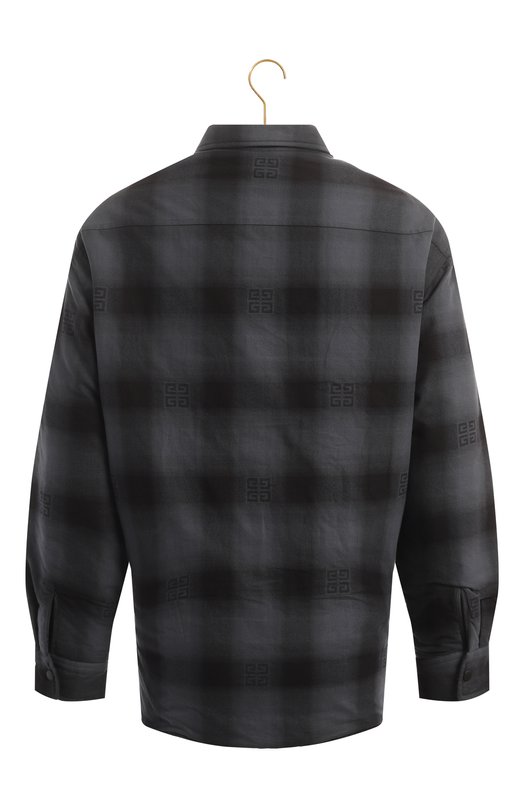 Хлопковая куртка-рубашка | Givenchy | Серый - 2