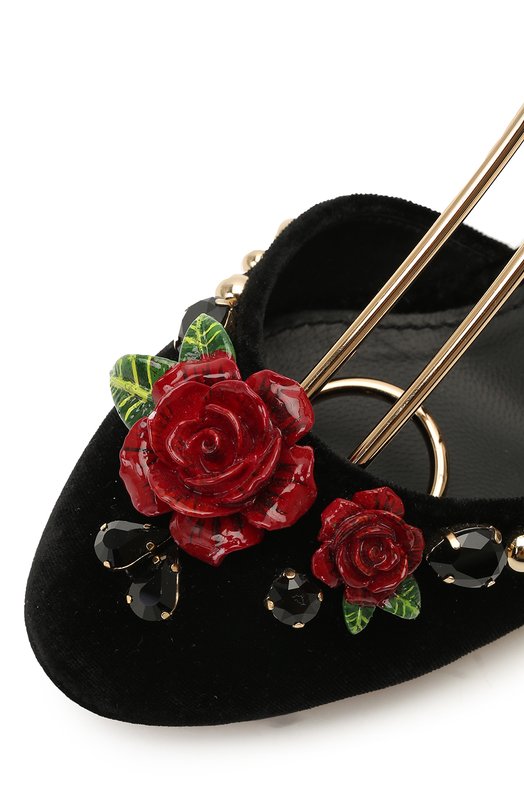 Текстильные туфли Vally | Dolce & Gabbana | Чёрный - 8