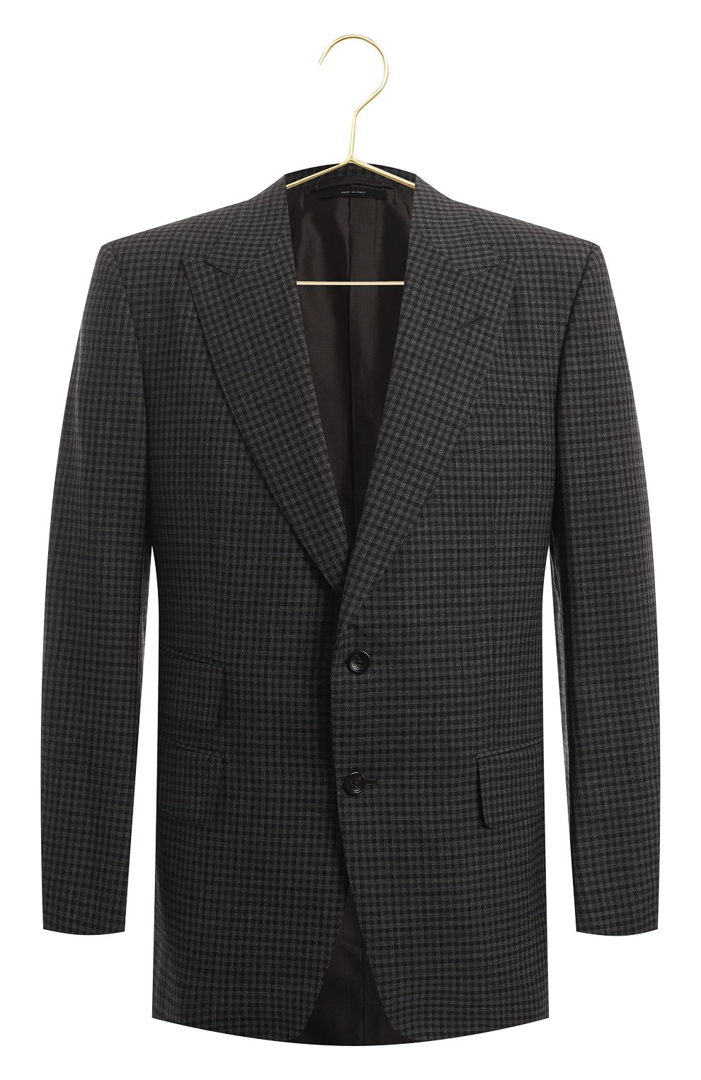 Пиджак из шерсти и шелка | Tom Ford | Серый - 1