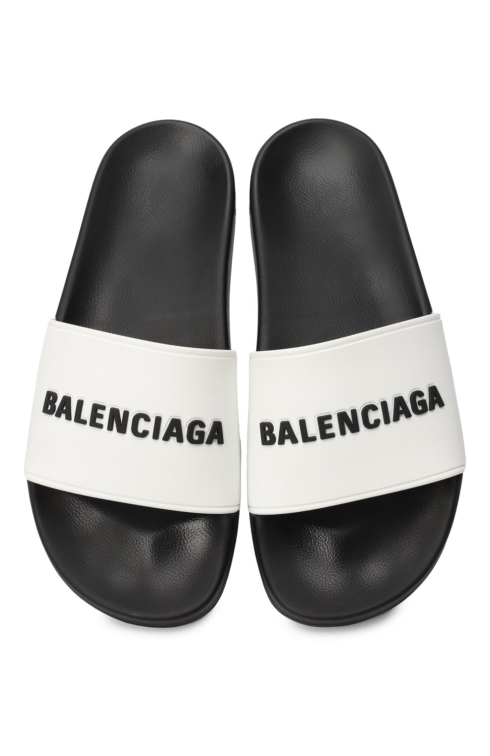 Шлепанцы | Balenciaga | Чёрно-белый - 2