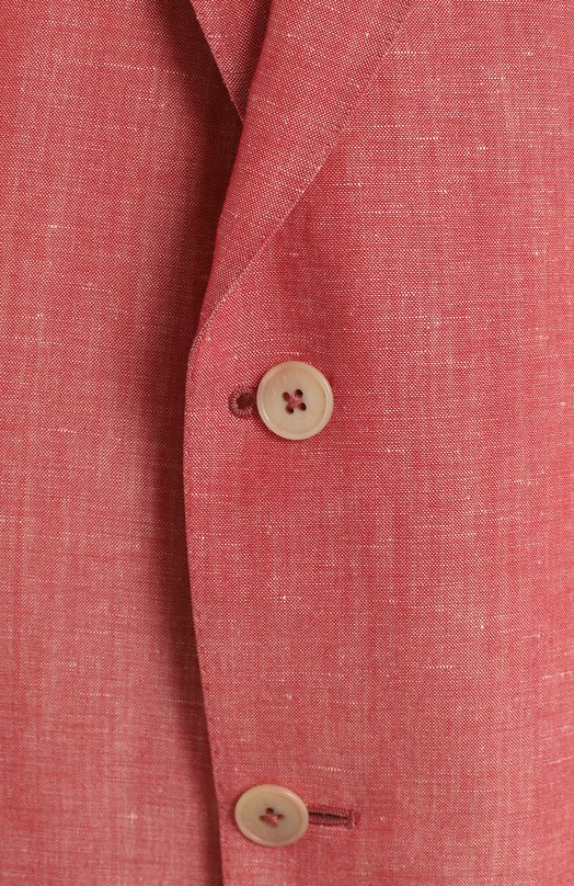 Пиджак изо льна и шерсти | Zilli | Розовый - 3