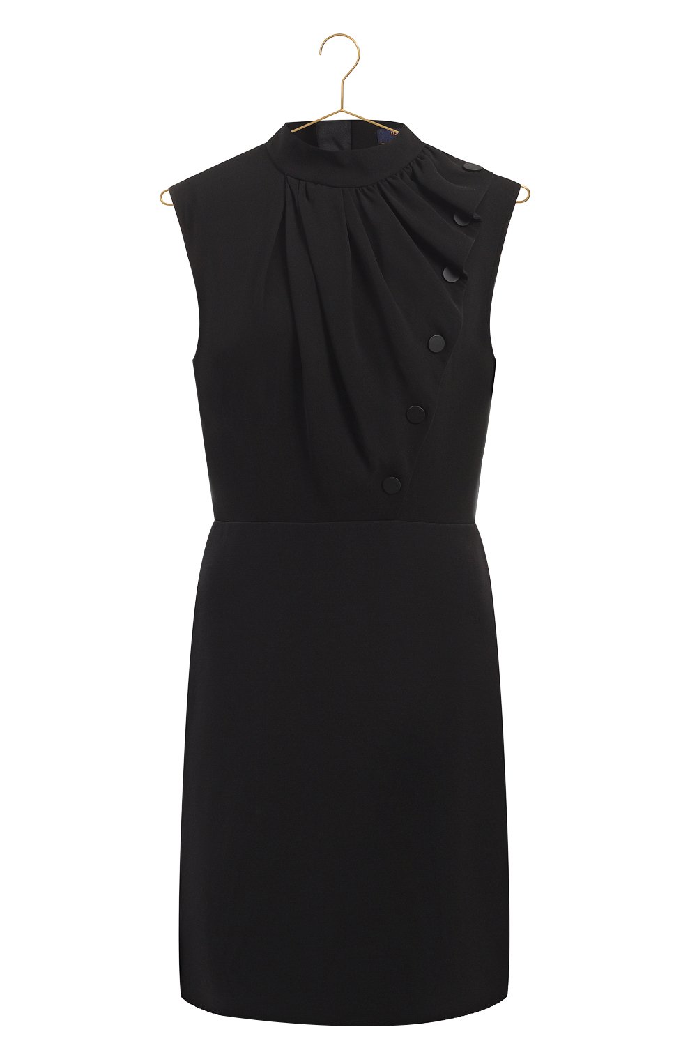 Платье из шелка и шерсти | Louis Vuitton | Чёрный - 1