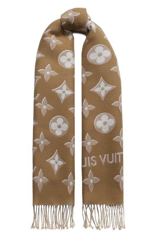 Шерстяной шарф LV Essential Shine | Louis Vuitton | Бежевый - 1