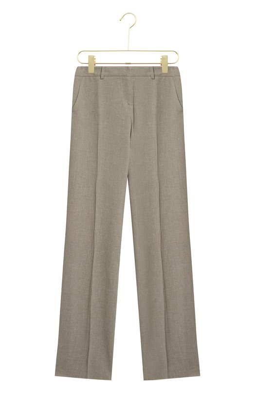 Льняные брюки | Loro Piana | Серый - 1