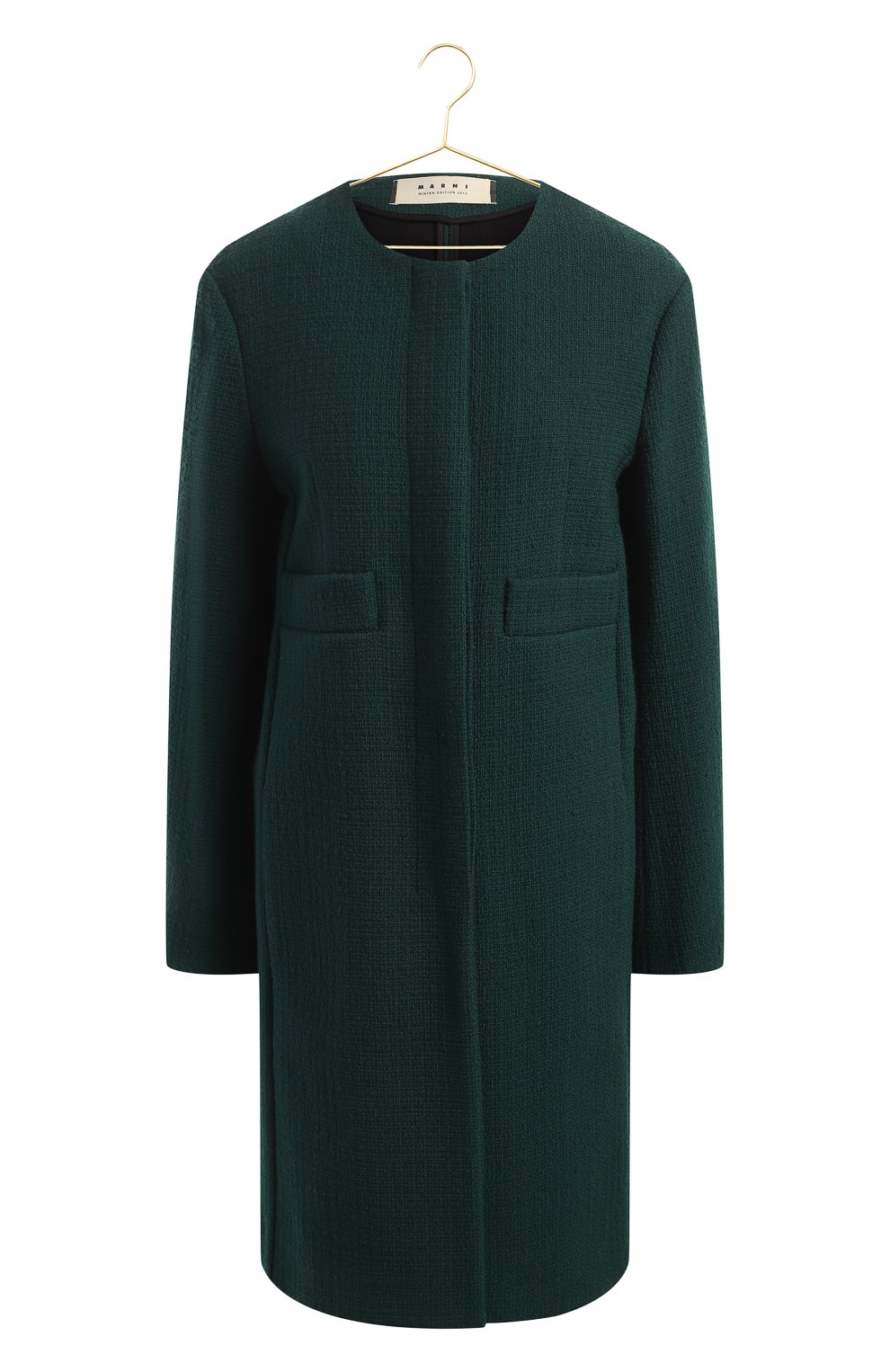 Шерстяное пальто | Marni | Зелёный - 1