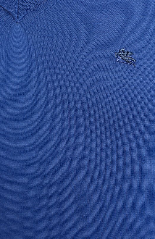 Хлопковый пуловер | Etro | Синий - 3
