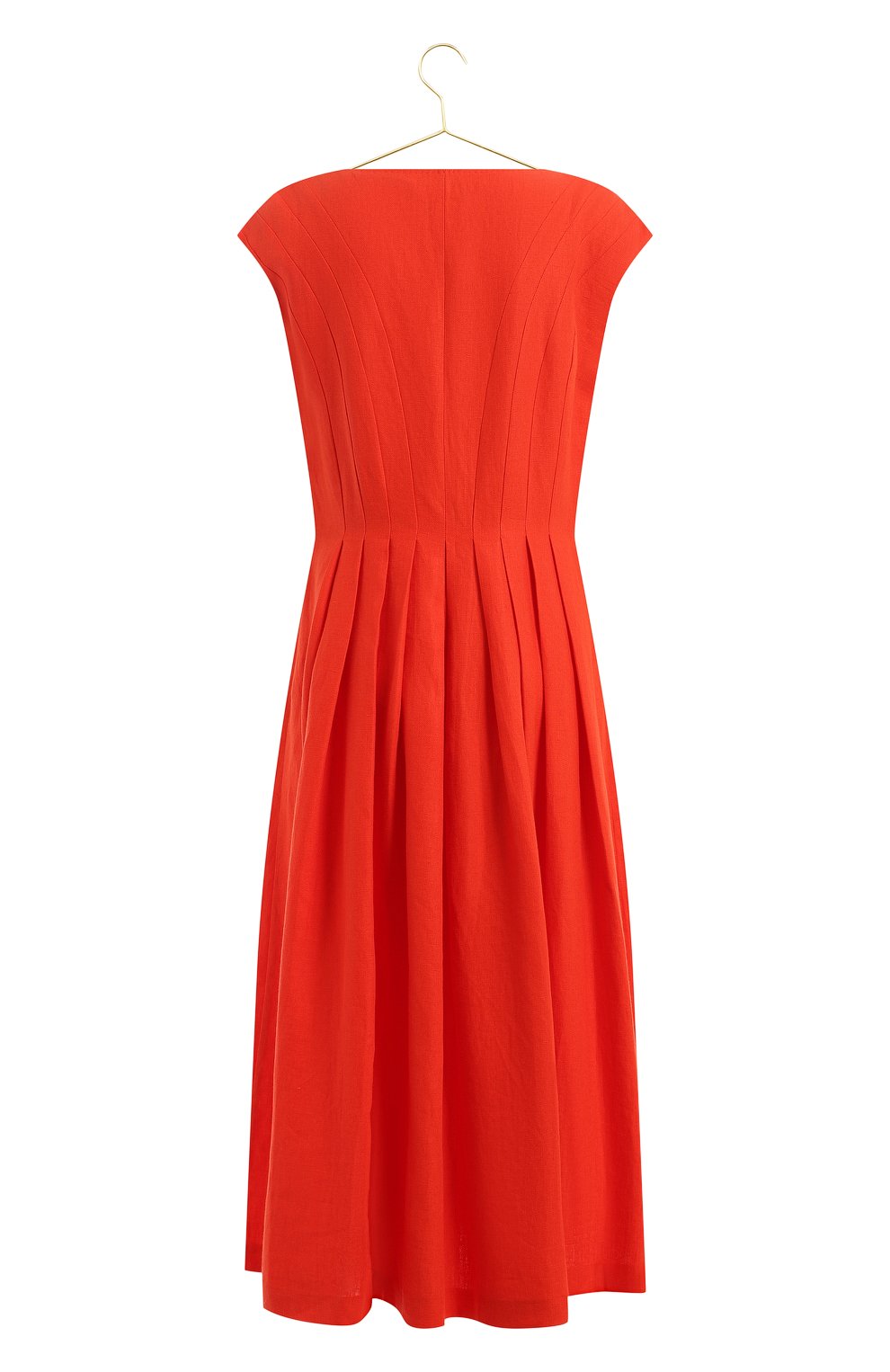 Льняное платье | Loro Piana | Оранжевый - 2