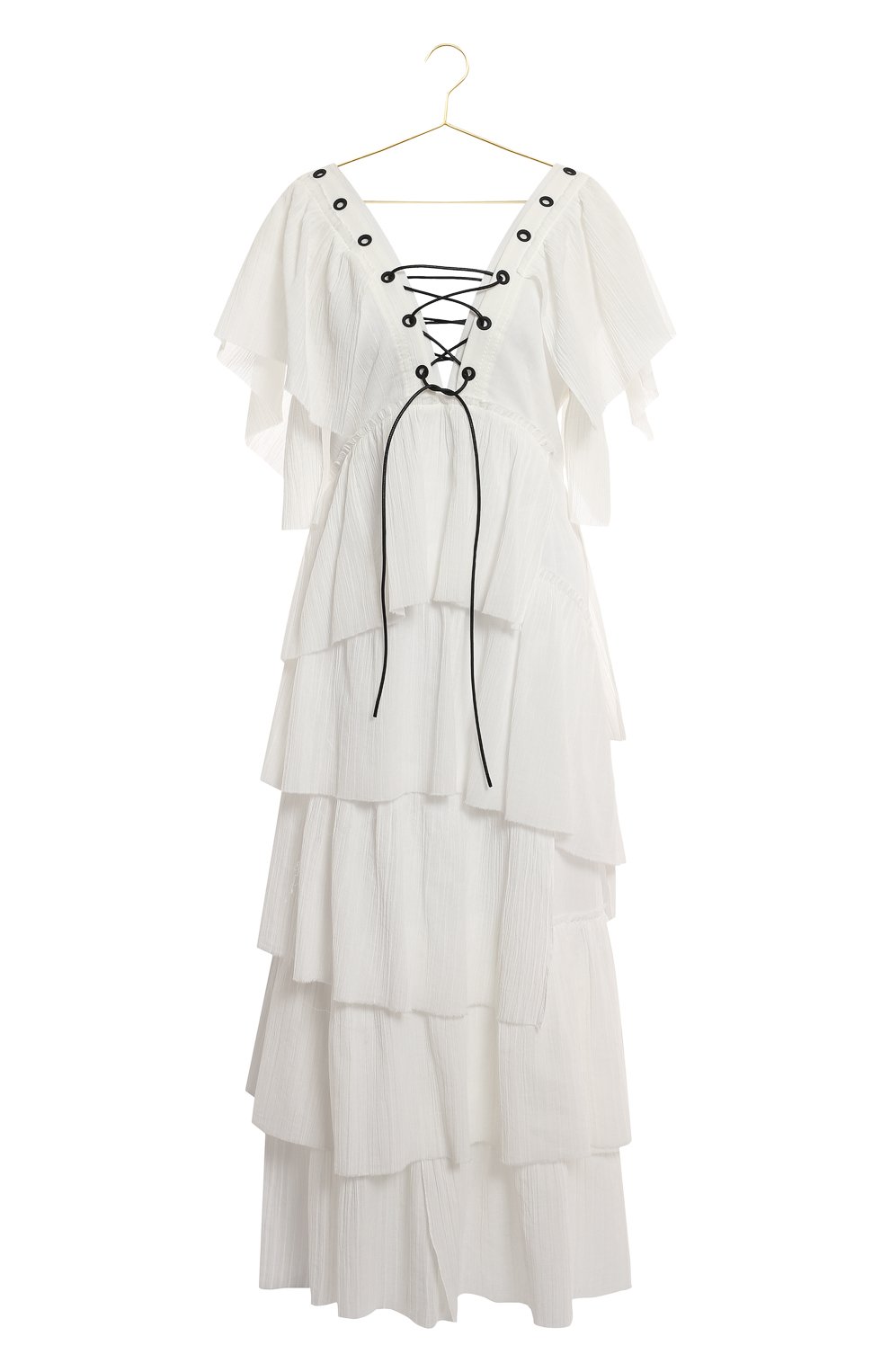 Хлопковое платье | Sonia Rykiel | Белый - 1