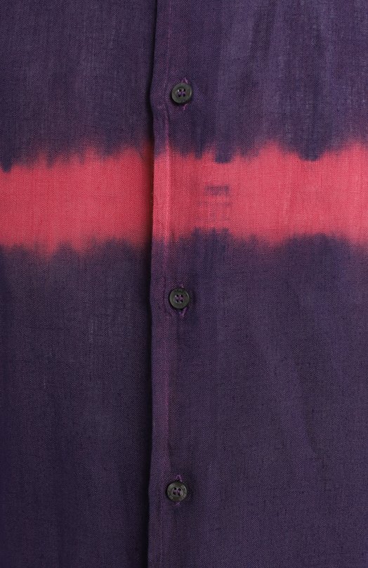 Льняная рубашка | Etro | Фиолетовый - 3