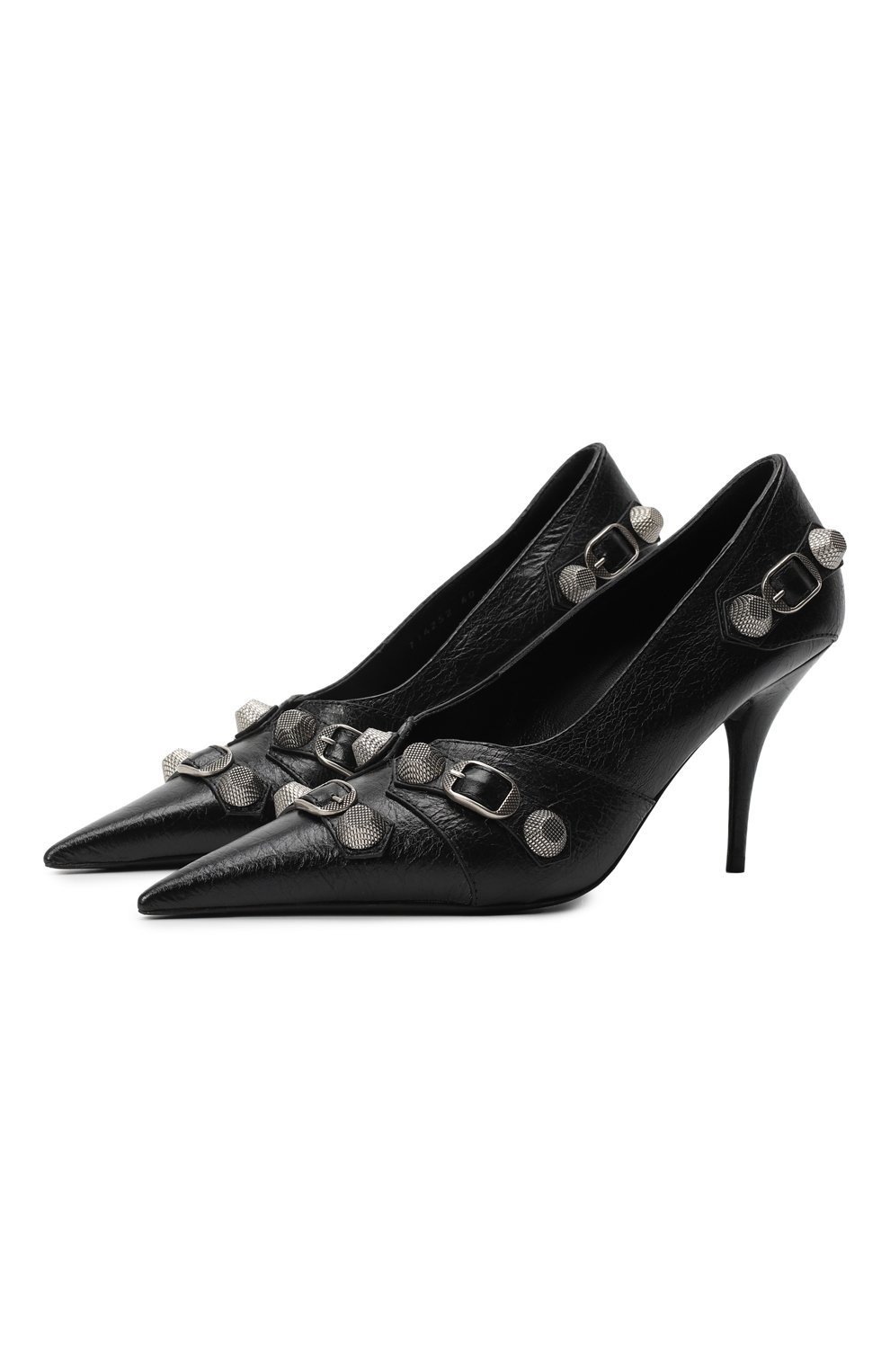 Кожаные туфли Cagole 90 | Balenciaga | Чёрный - 1