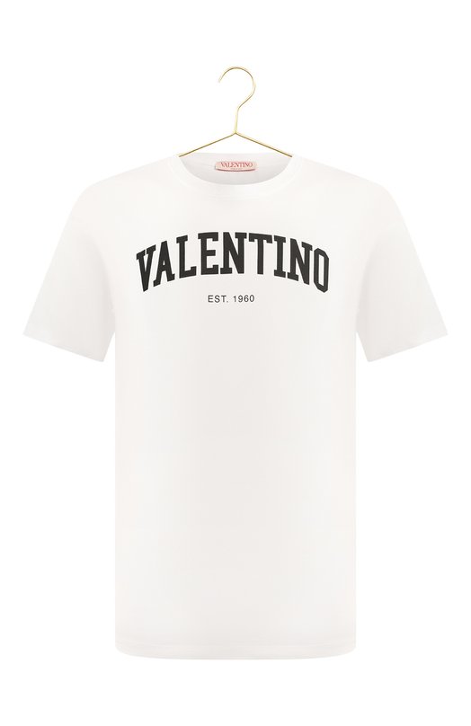Хлопковая футболка | Valentino | Белый - 1