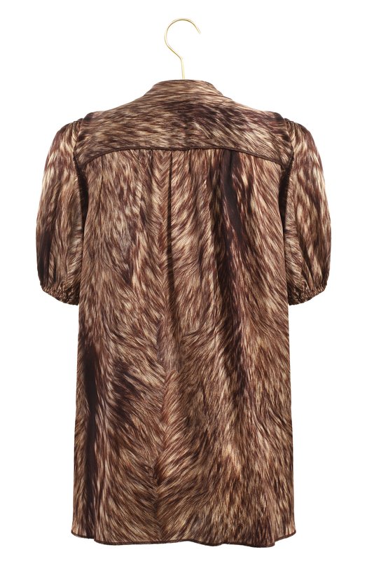 Шелковая блузка | Dolce & Gabbana | Коричневый - 2