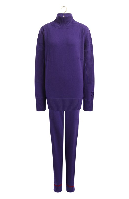 Кашемировый костюм | Chanel | Фиолетовый - 1