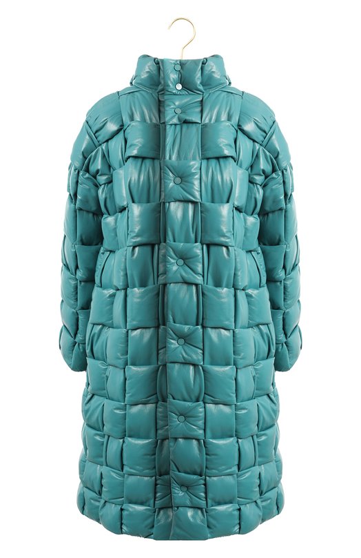 Кожаное пальто | Bottega Veneta | Зелёный - 1