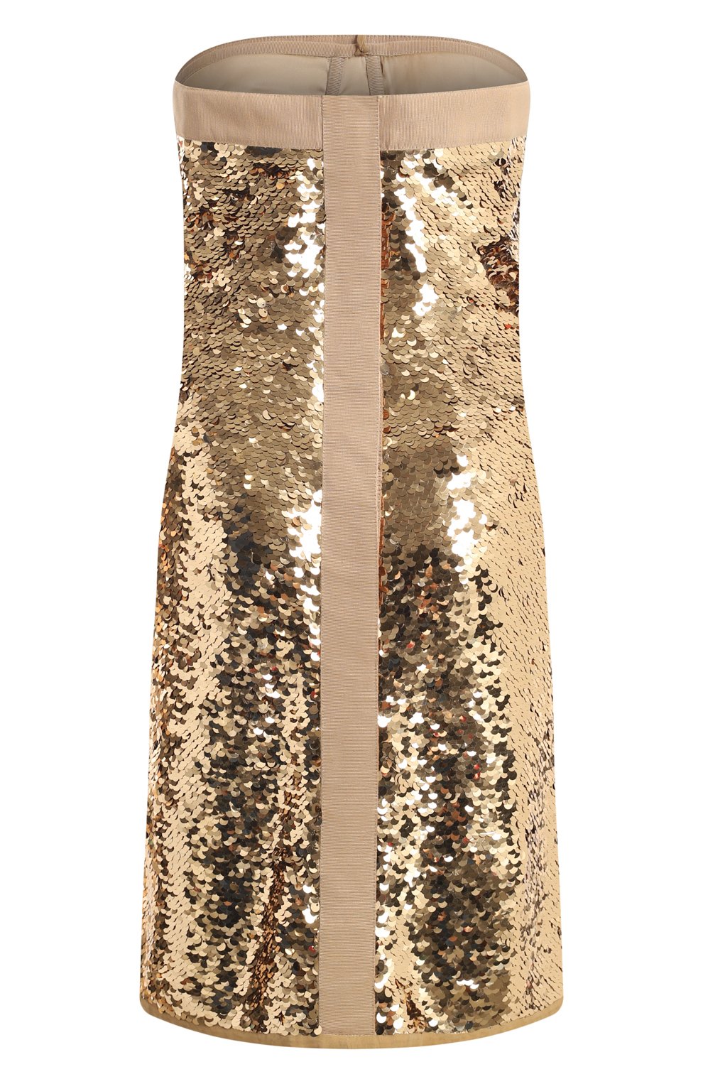 Платье с отделкой пайетками | Dolce & Gabbana | Золотой - 2