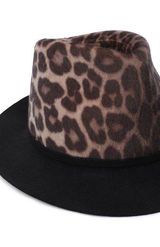 Шерстяная шляпа | Stella McCartney | Леопардовый - 4